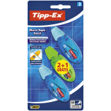 Roller correcteur Tipp-Ex Micro Twist 5mmx8m blister 2+1 gratuit