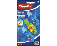 Correctietape Tipp-Ex micro twist 5mmx8m blister 2+1 gratis