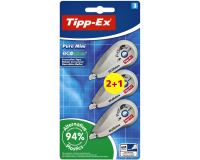 Correctietape Tipp-Ex mini pure ecolutions 5mmx6m blister 2+1 gratis