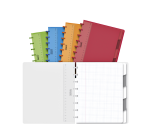 ADOC Notebook A5 5x5mm grid 144 pages 90g 5 assorted dividers