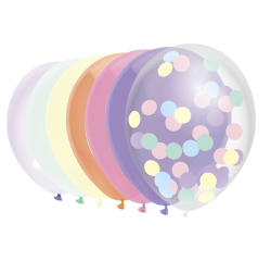 Ballon Haza uni 30cm 10 pièces pastel assorti