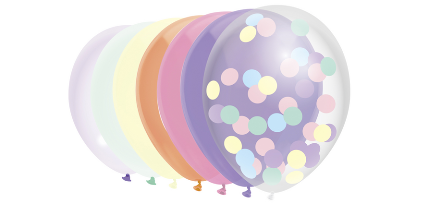 Ballon Haza uni 30cm 10 pièces pastel assorti