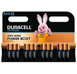 Pile Duracell Optimum 12x AAA