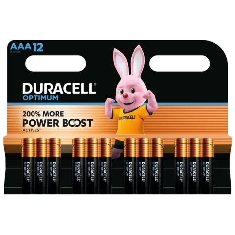 Pile Duracell Optimum 12x AAA