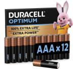 Pile Duracell Optimum 12x AAA
