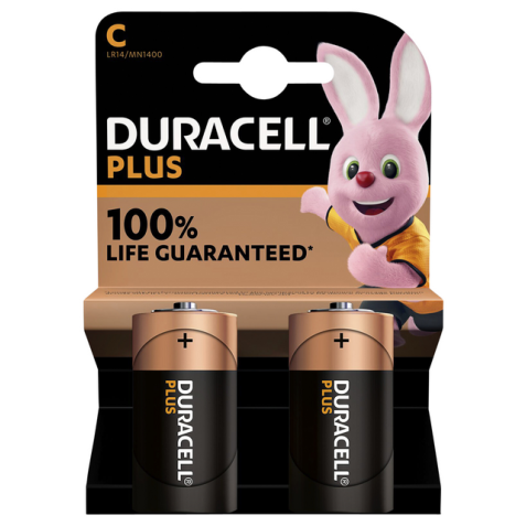 Pile Duracell Plus 2x C