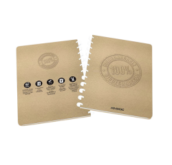 Schrift Adoc BIO A4 ruit 4x8mm 144 pagina's 90gr kraft