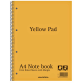 Bloc spirale Aurora Yellow Pad A4 ligné 4 perf 160 pages 80g jaune