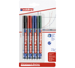 edding 250 whiteboard marker chisel 1.5-3mm blister pack 4 colors