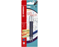 Recharge roller STABILO Palette Fin bleu blister 2 pièces
