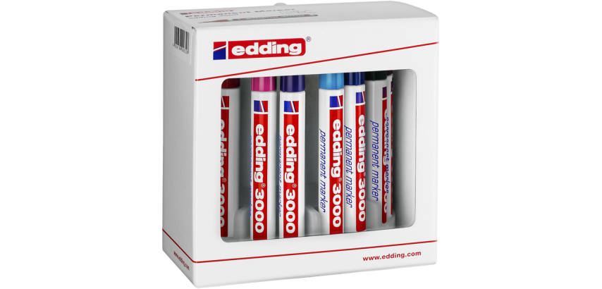 <pre>Edding 3000 Filzstift Rundspitze 1,5-3mm sortiert Set 10 Stück</pre>