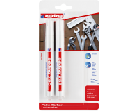 Marqueur peinture edding 750 à base d'huile 2-4mm blanc blister 2 pièces