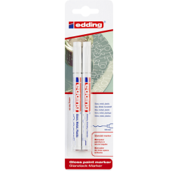 Marqueur peinture edding 780 à base d'huile 0,8mm blanc blister 2 pièces