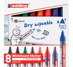 Marqueur tableau blanc edding 360 ogive 1,5-3mm assorti set 8 pièces