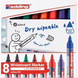 Viltstift edding 360 whiteboard rond 1.5-3mm assorti set à 8 stuks