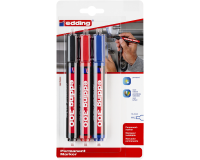 Marqueur permanent edding 300 ogive 1,5-3mm blister 3 couleurs