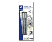 Fineliner Staedtler Pigment 308 blister blister 3 largeurs noir