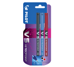 Rollerpen PILOT V5 fijn assorti blister à 3 stuks