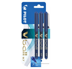 Roller PILOT V-Ball V7 Medium bleu 3 pièces