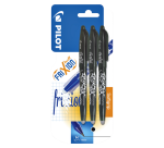 PILOT FriXion Roller Medium Black 3-Pack
