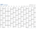 Jaarplanner 2027 Staedtler Lumocolor 84x60cm oprolbaar