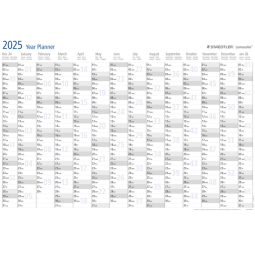 Jaarplanner 2025 Staedtler Lumocolor 84x60cm oprolbaar