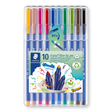 <p>Staedtler 323 Triplus Color Filzstift 10 Stück sortiert</p>