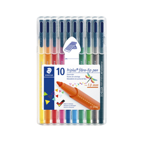 Kleurstift Staedtler 323 Triplus color à 10 stuks assorti