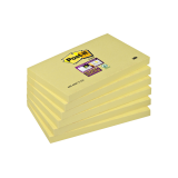 Bloc-mémos Post-it 655 Super Sticky 76x127mm jaune