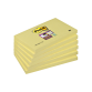 Memoblok Post-it 655 Super Sticky 76x127mm geel 6 stuks