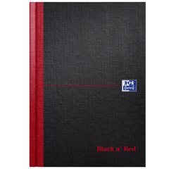 Carnet de notes Oxford Black n'Red A5 96 feuilles ligné