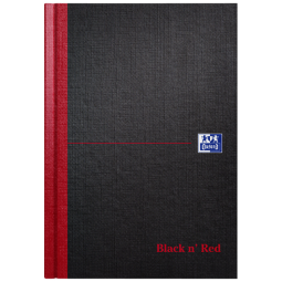 Notitieboek Oxford Black n' Red A5 96vel lijn