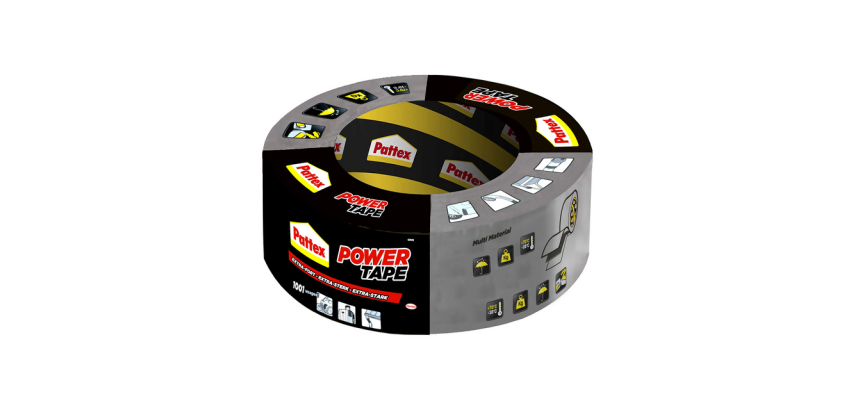 Kraftvolles Reparaturklebeband Power Tape Pattex - 50 mm x 50 m, grau
