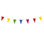 Guirlande drapeaux Haza 10 mètres