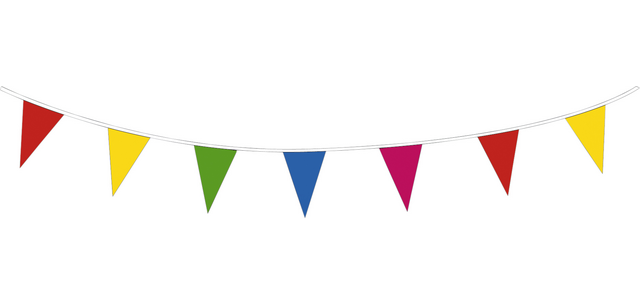 Guirlande drapeaux Haza 10 mètres