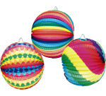 Lampion boule 23cm assorti