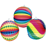 Lampion boule 23cm assorti