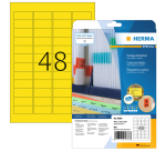 Etiket HERMA 4366 A4 45.7x21.2mm verwijderbaar geel