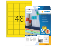 Etiquette HERMA 4366 A4 45,7x21,2mm amovible jaune