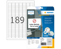 Etiquette amovible HERMA 10001 A4 25,4x10mm  blanc 4725 étiquettes