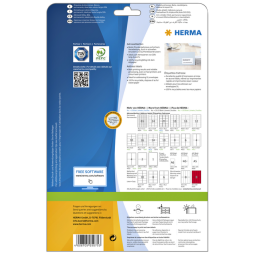 Etiket HERMA 5075 A4 99.1x33.8 mm premium 400stuks wit