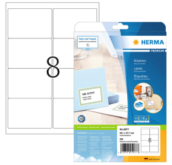 Etiquette HERMA 5077 Premium A4 99,1x67,7mm blanc 200 pièces