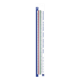 Règle à échelle de réduction Staedtler 561 300mm plastique blanc