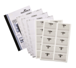 Badge Durable avec pince-combi 54x90mm 20 pièces