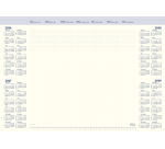 Bloc calendrier sous-main 2026 Brepols Office Mate 7 jours/1 page 41,2x59cm