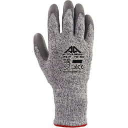 Handschoen ActiveGear snijbestendig grijs 9/L