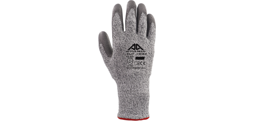 Cut-resistant Active Gear glove gray 9/L