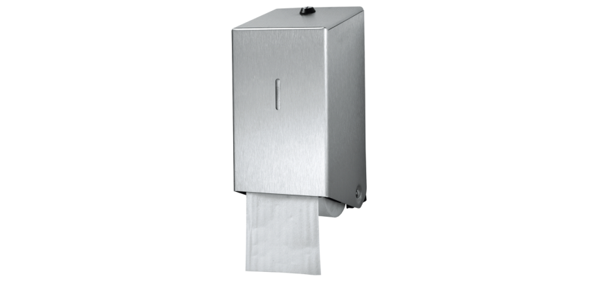 Toiletpapierdispenser Euro Products systeemrol duo zilver 438001