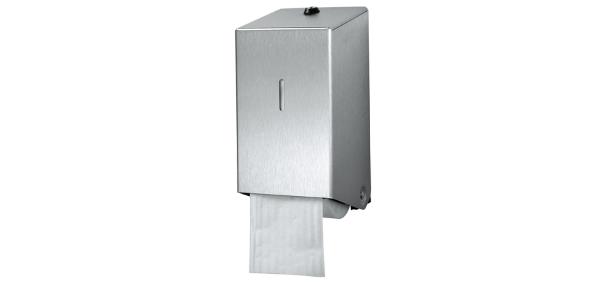 Distributeur papier toilette Euro Products 438001 avec embouts duo Inox