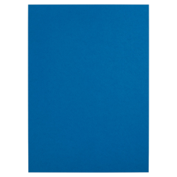 Couverture GBC A4 imitiation cuir avec fenêtre bleu 50 pièces